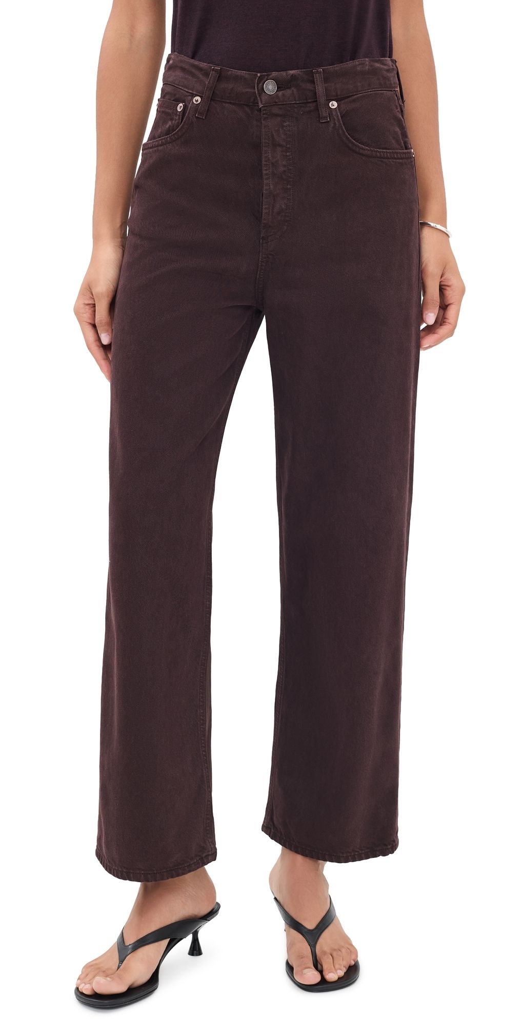 AGOLDE Ren Wide Rigid Jeans SLOE BERRY 31