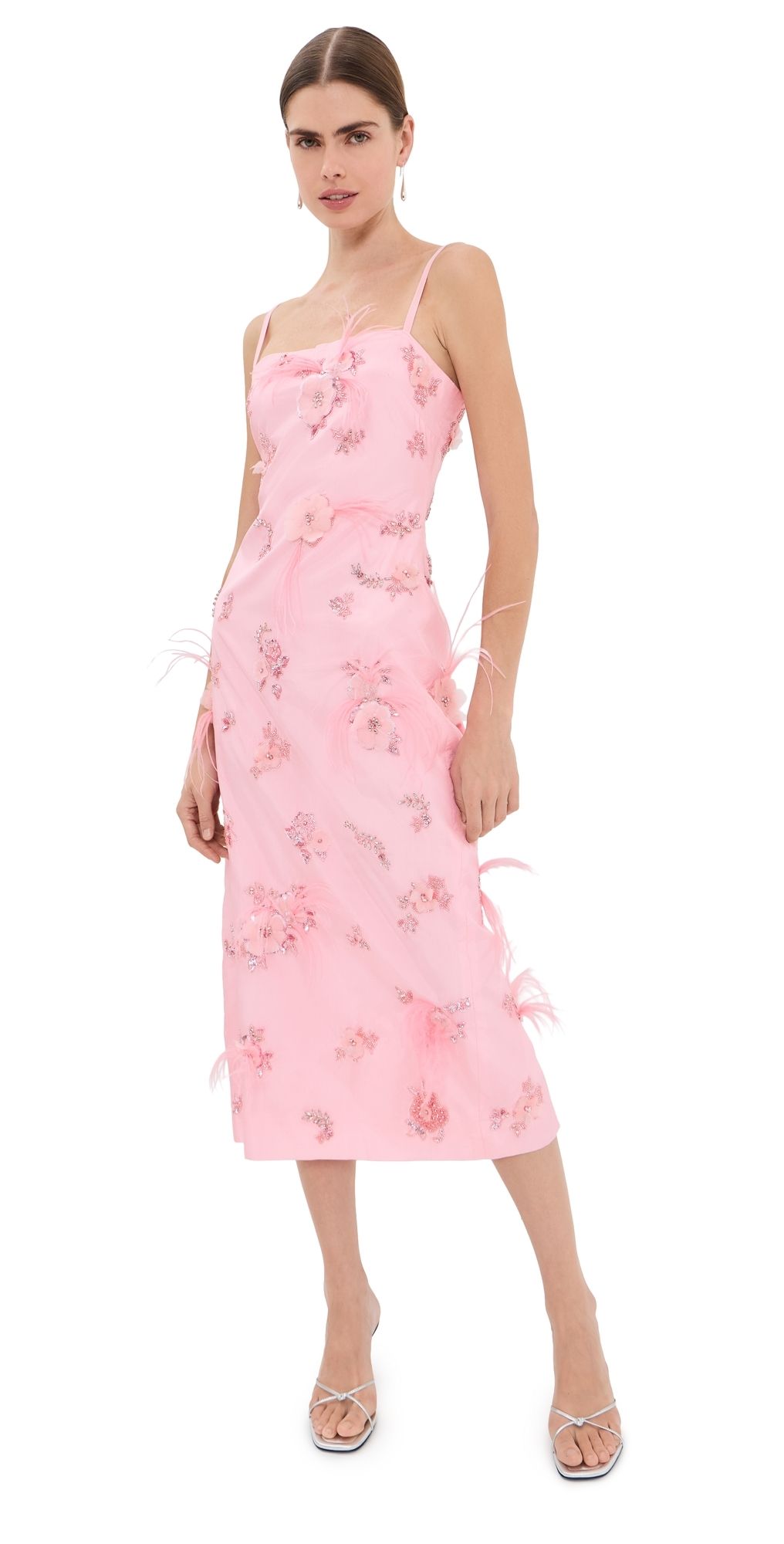 Azeeza Kye Midi Dress Rosewater M