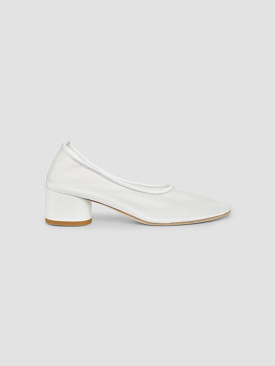 Dear Frances Women's Balla 55MM Mesh Pumps - White - Size 10