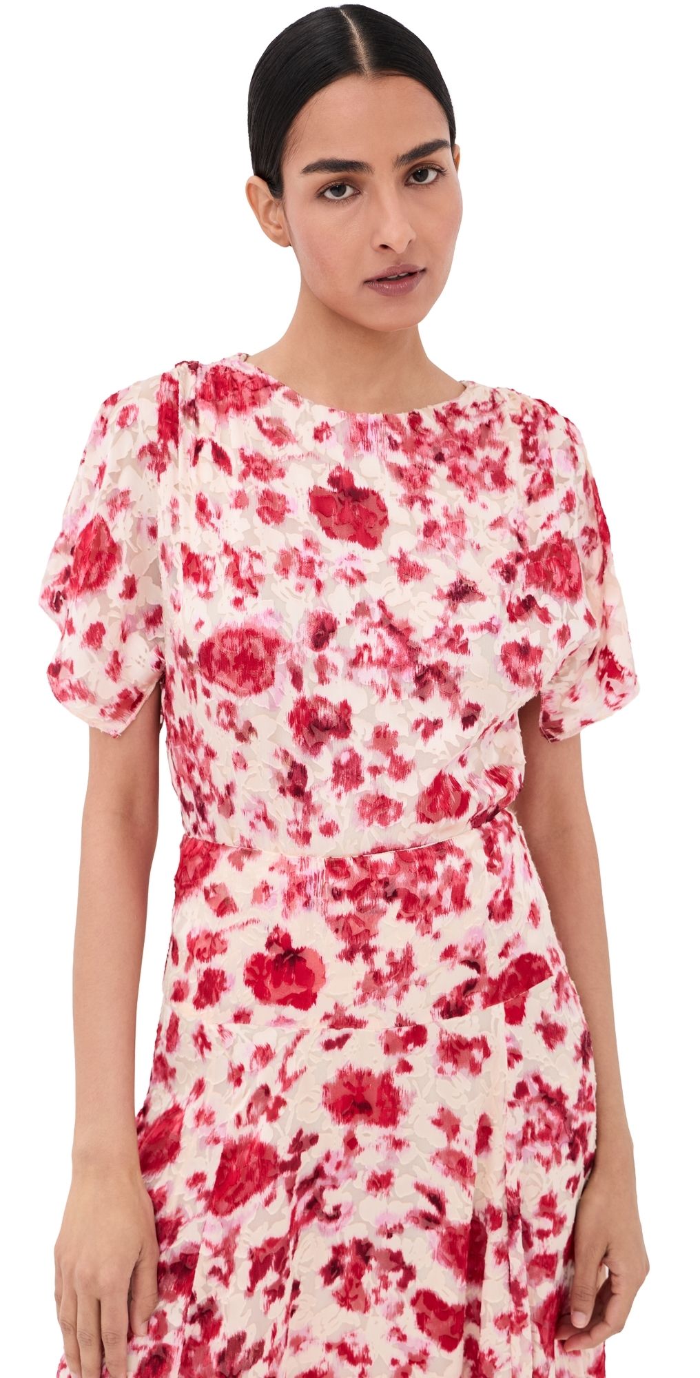 Isabel Marant Hervane Top Ecru/Pink 40