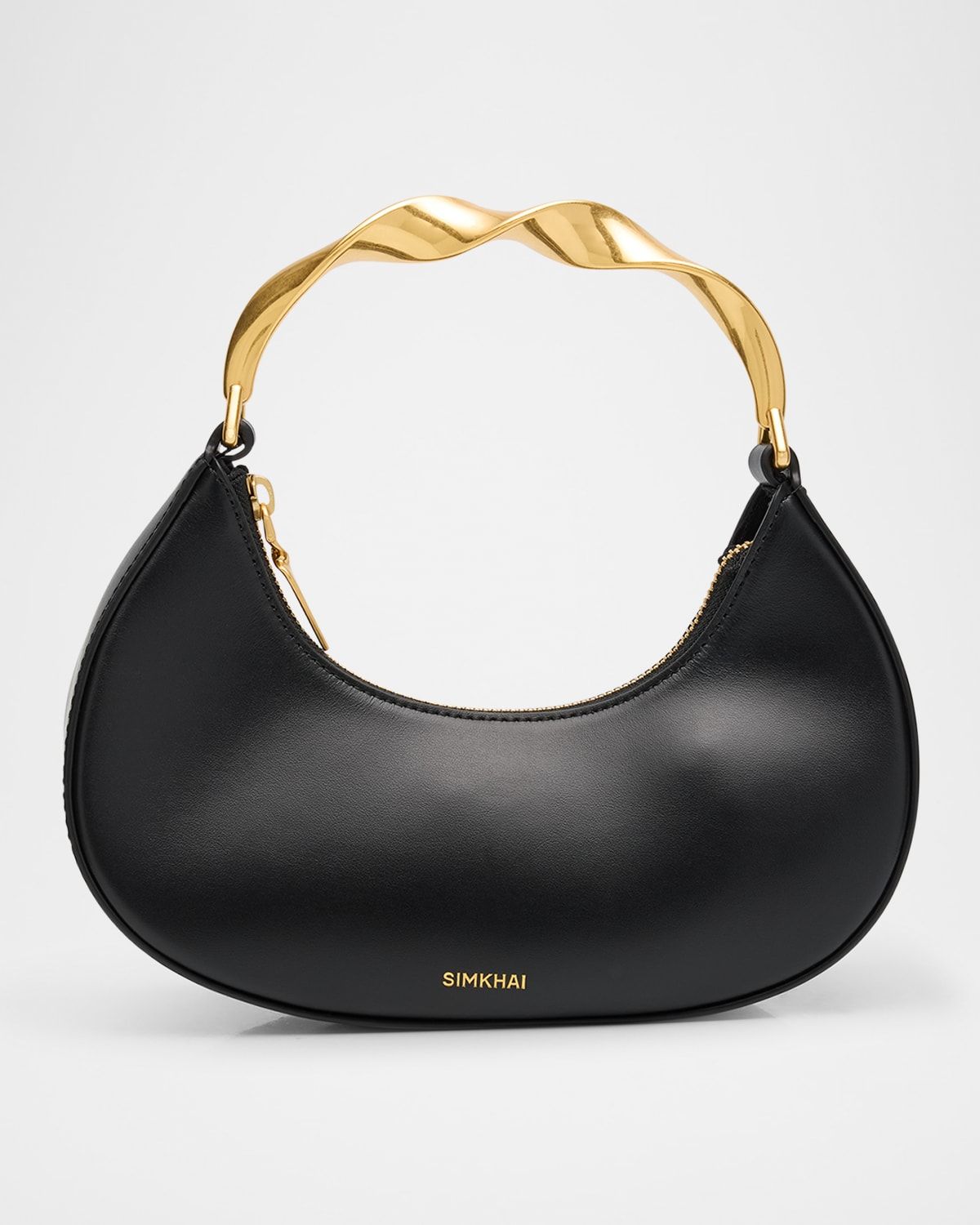 Nixi Twist Leather Top-Handle Bag