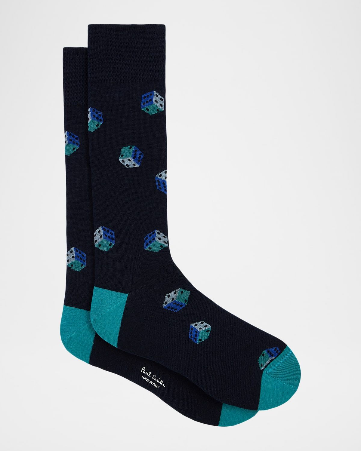 Men & apos;s Tumbling Dice Cotton Crew Socks