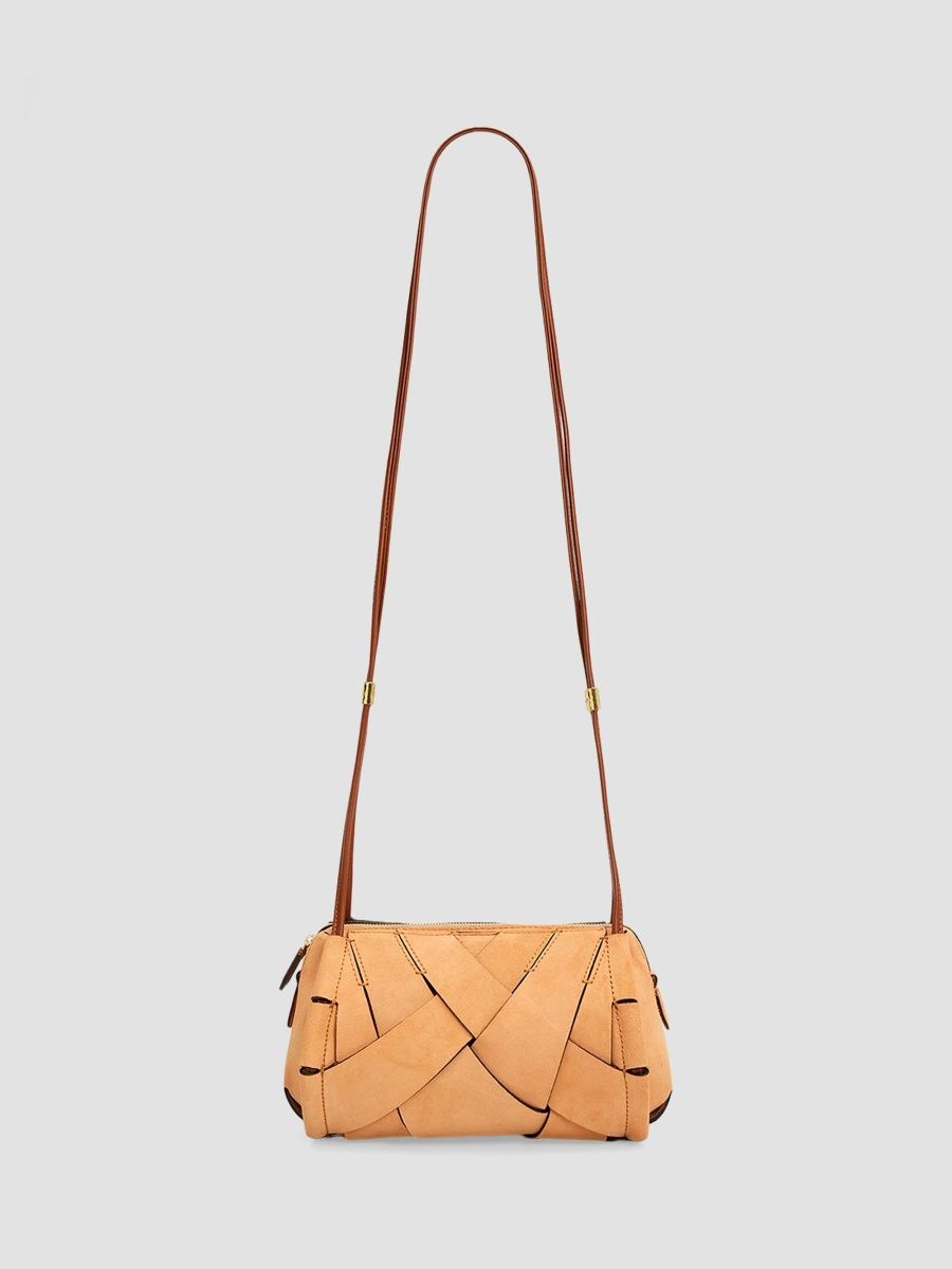 Ulla Johnson Women's Charlotte Woven Suede Camera Bag - Apricot