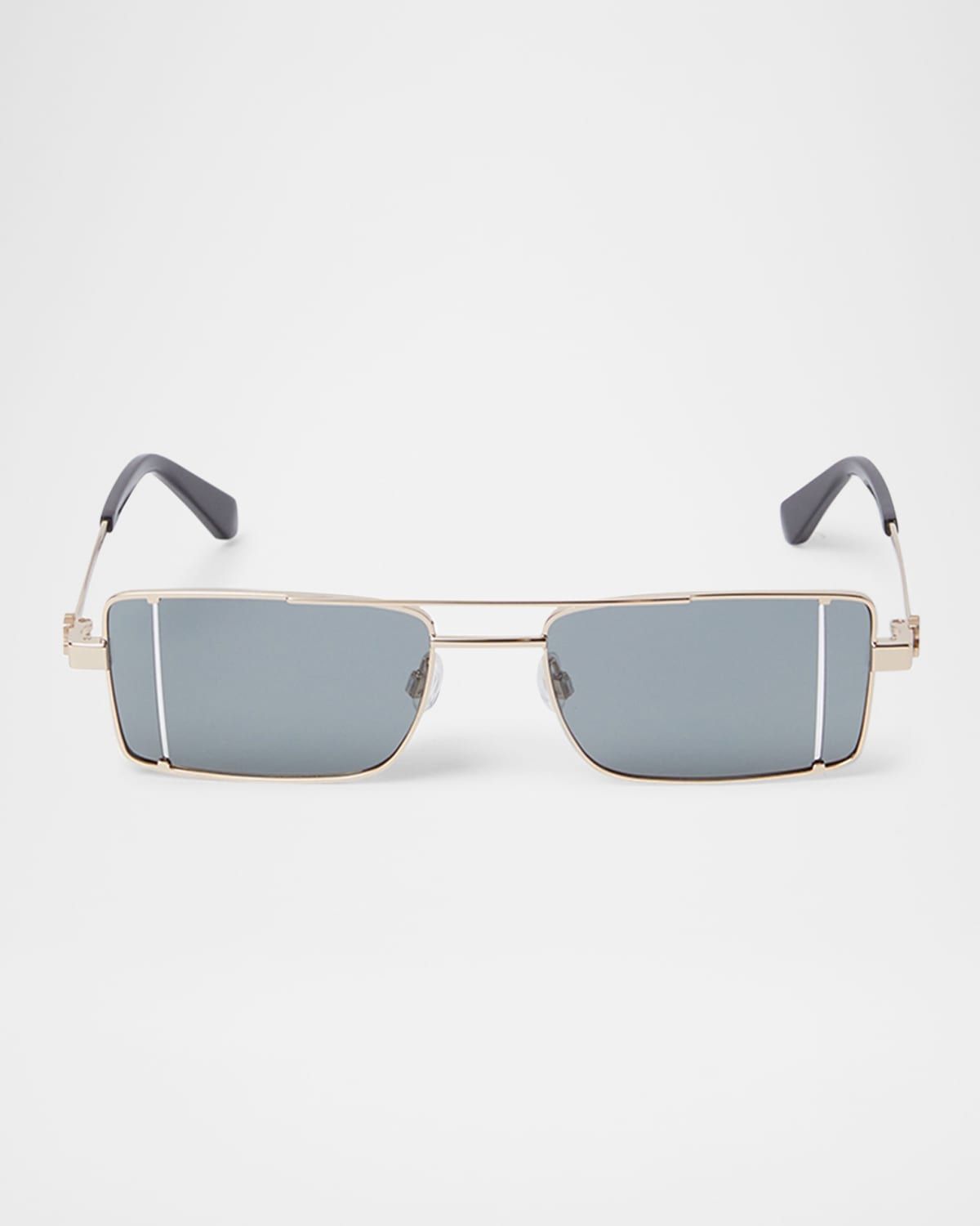 Men & apos;s Cortez Metal Rectangle Sunglasses