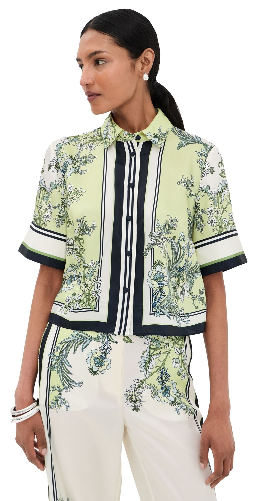 Veronica Beard Clean Spruce Top Light Pistachio Multi 10