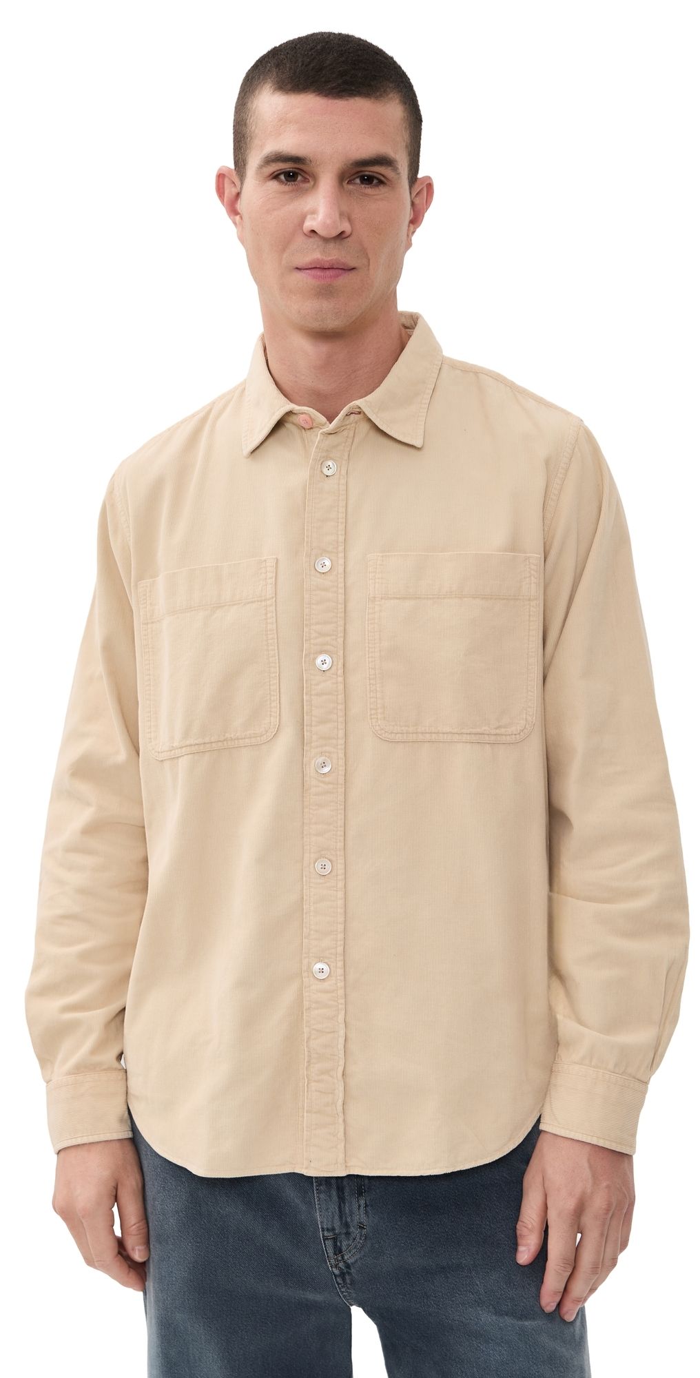 PS Paul Smith Casual Fit Corduroy Shirt Beige XL