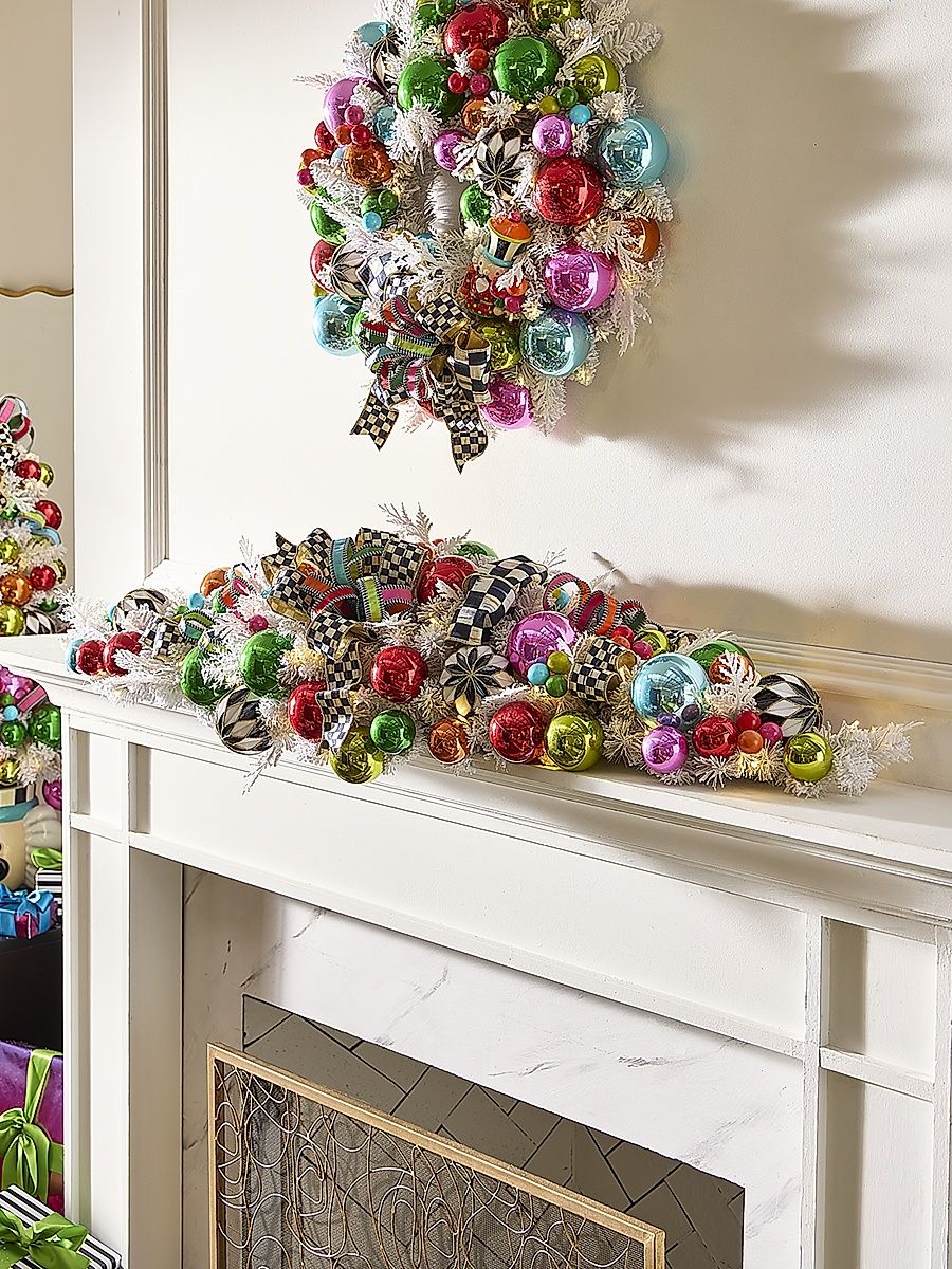 Confetti Christmas Mantle Garland