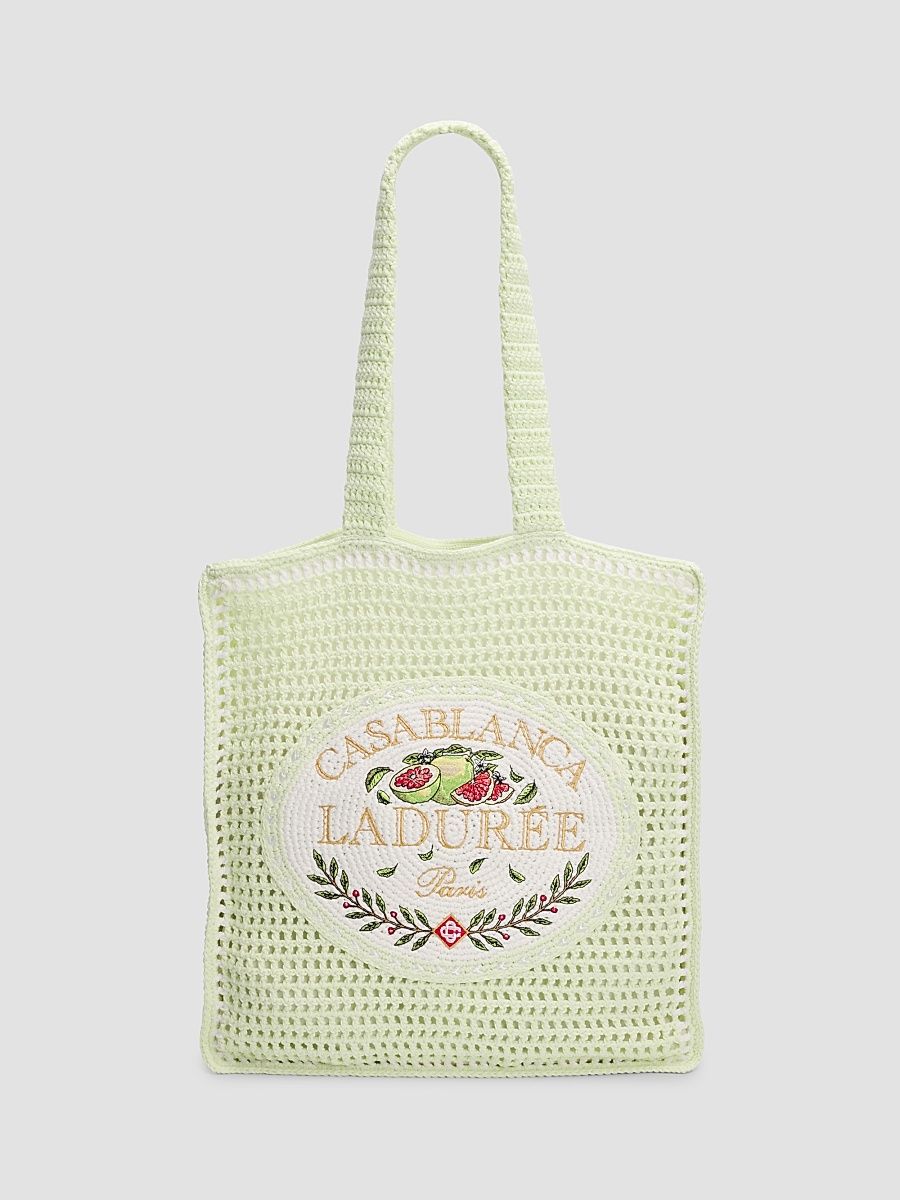 Men's Casablanca X Ladurée Crocheted Tote - Laduree