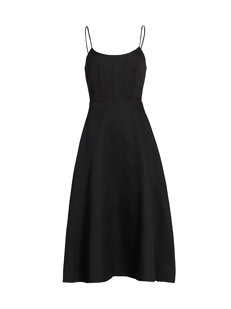 Women's Elysia FIt & Flare Dress - Black - Size Large