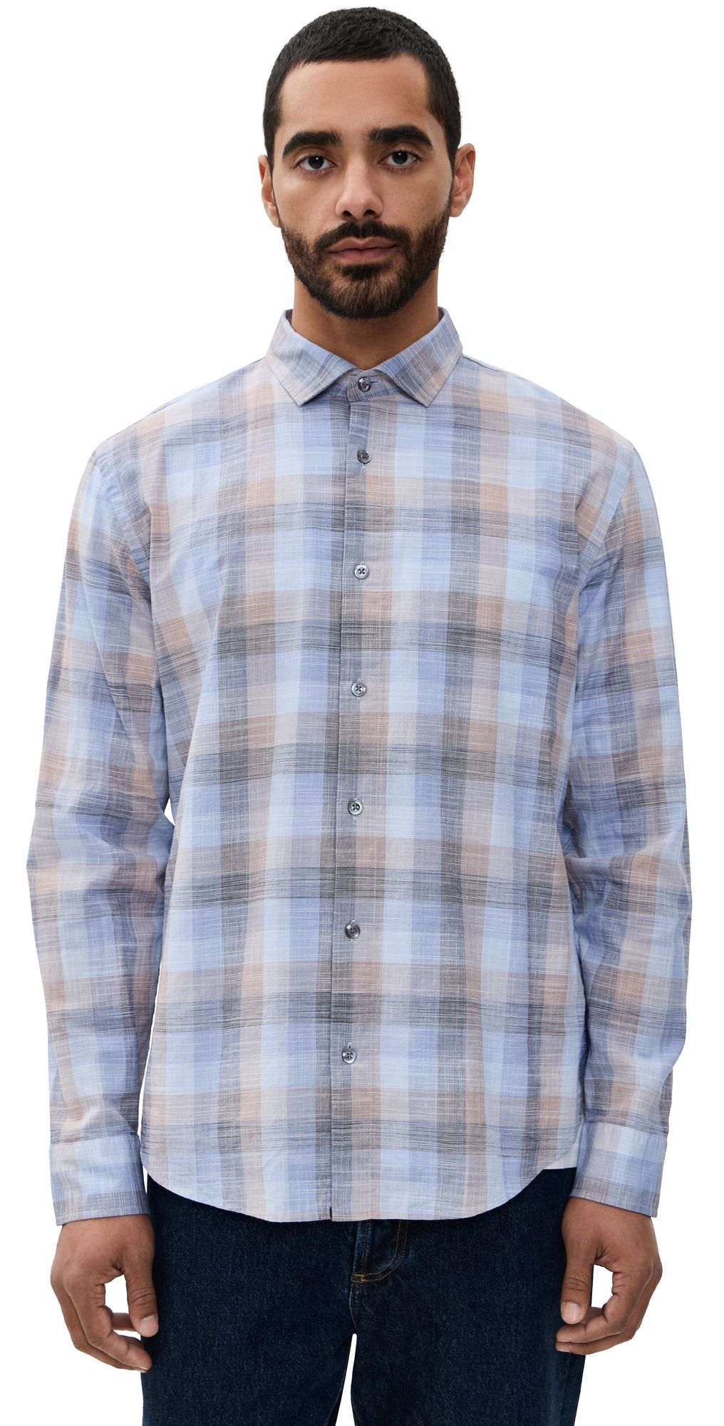 Billy Reid Hutcheson Sport Shirt Multi XL