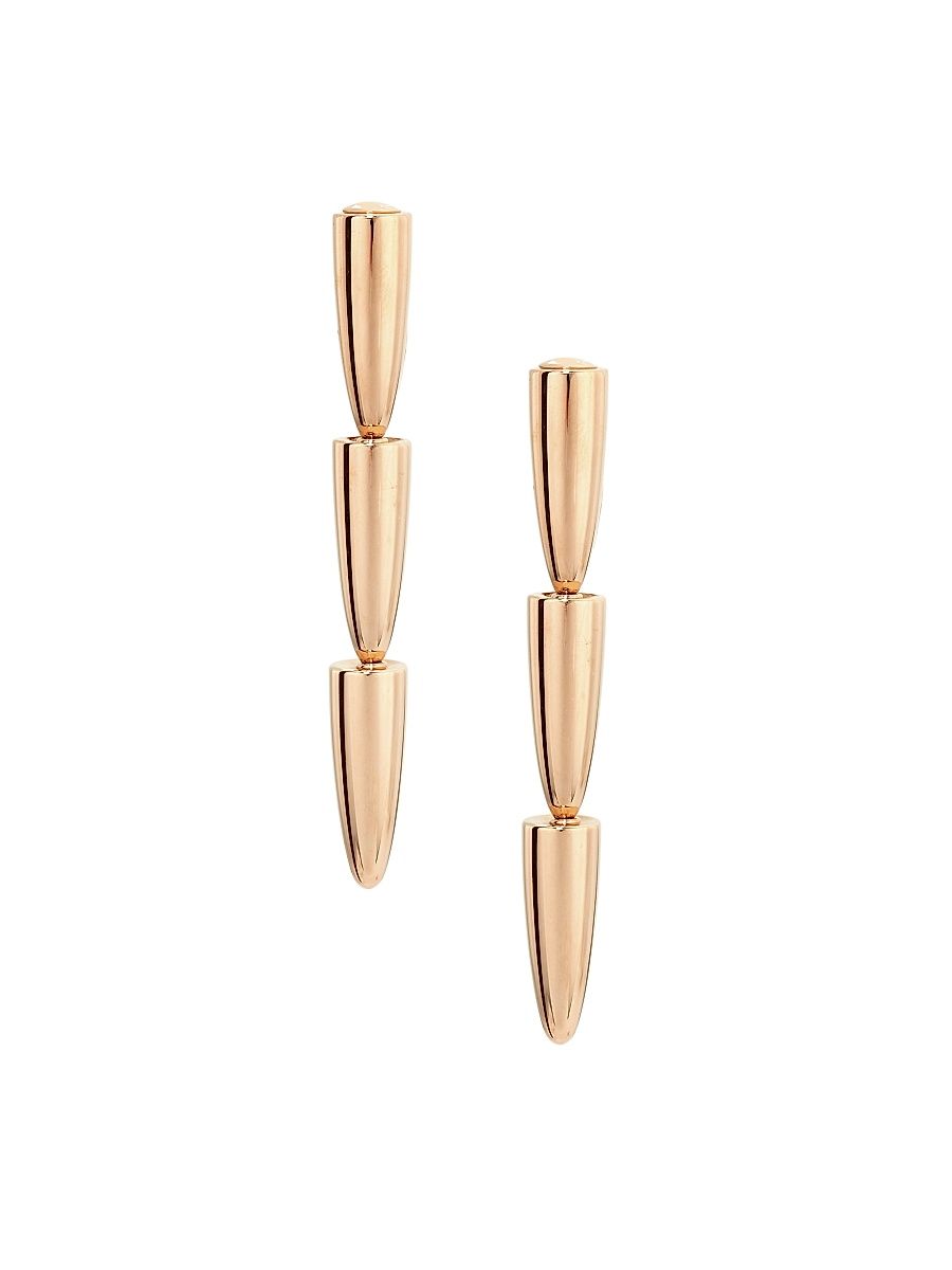 Women's Calla 18K Rose Gold Clip-On Drop Earrings - Rose Gold