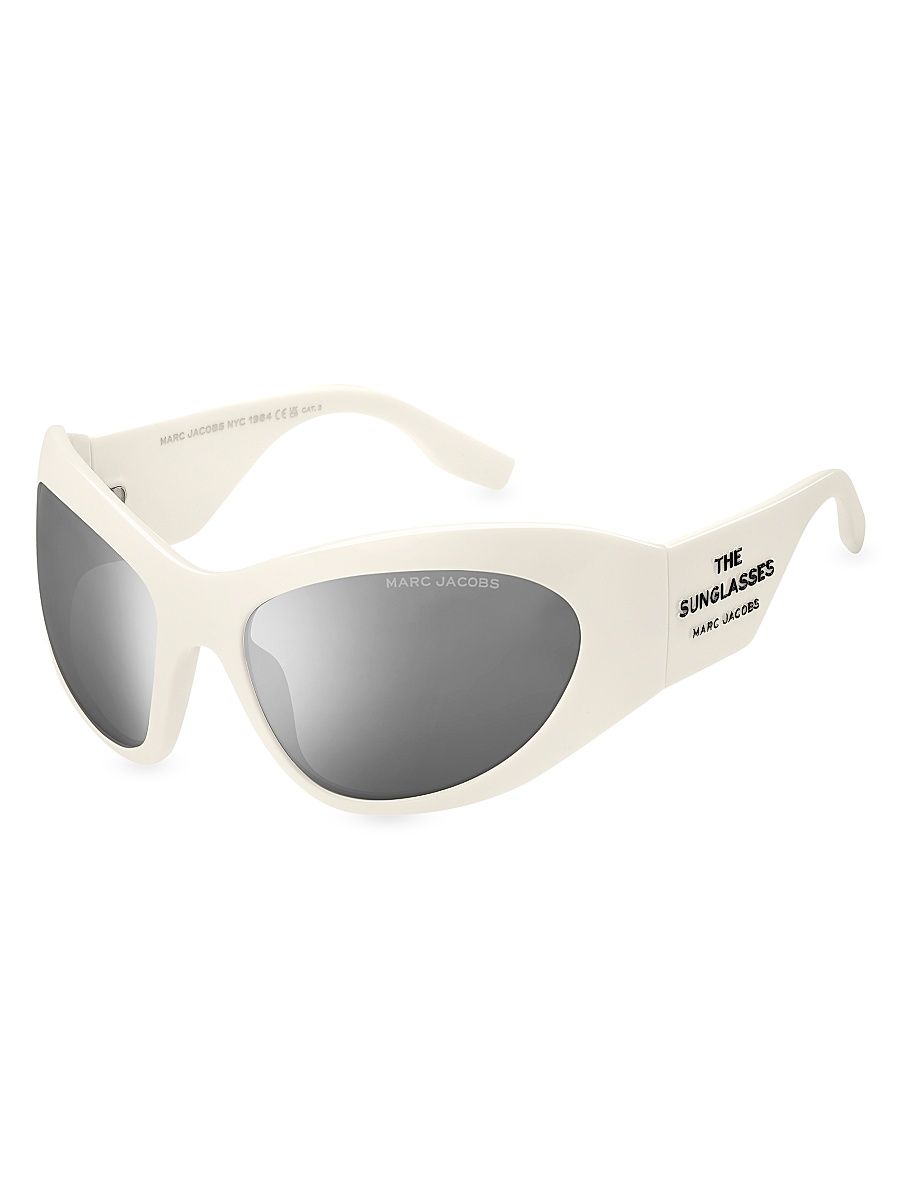 Women's The Wrap Sunglasses - White Silver