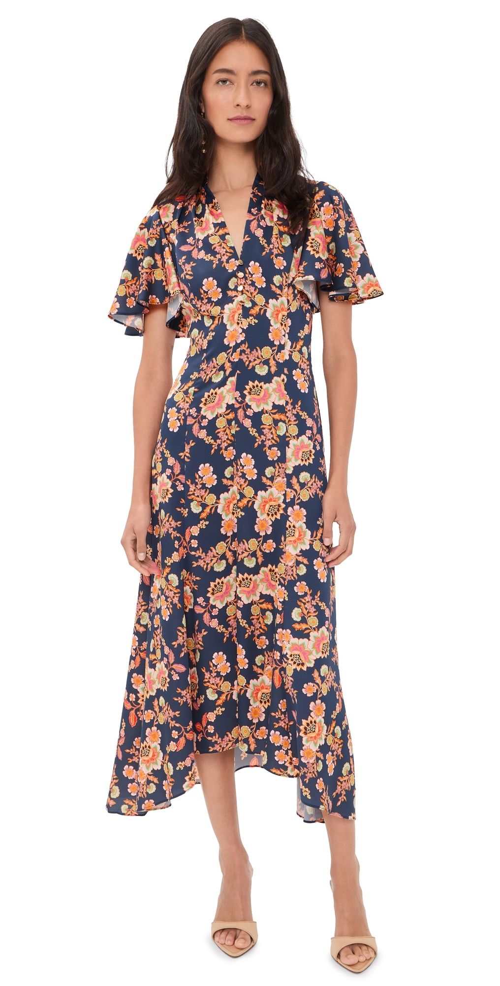 Shoshanna Cinnie Dress Navy Multi 6