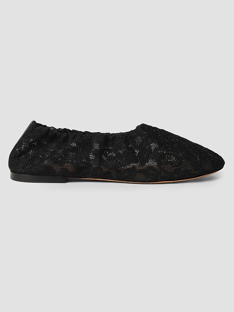 Women's Aicha Lace Ballerina Flats - Black - Size 10