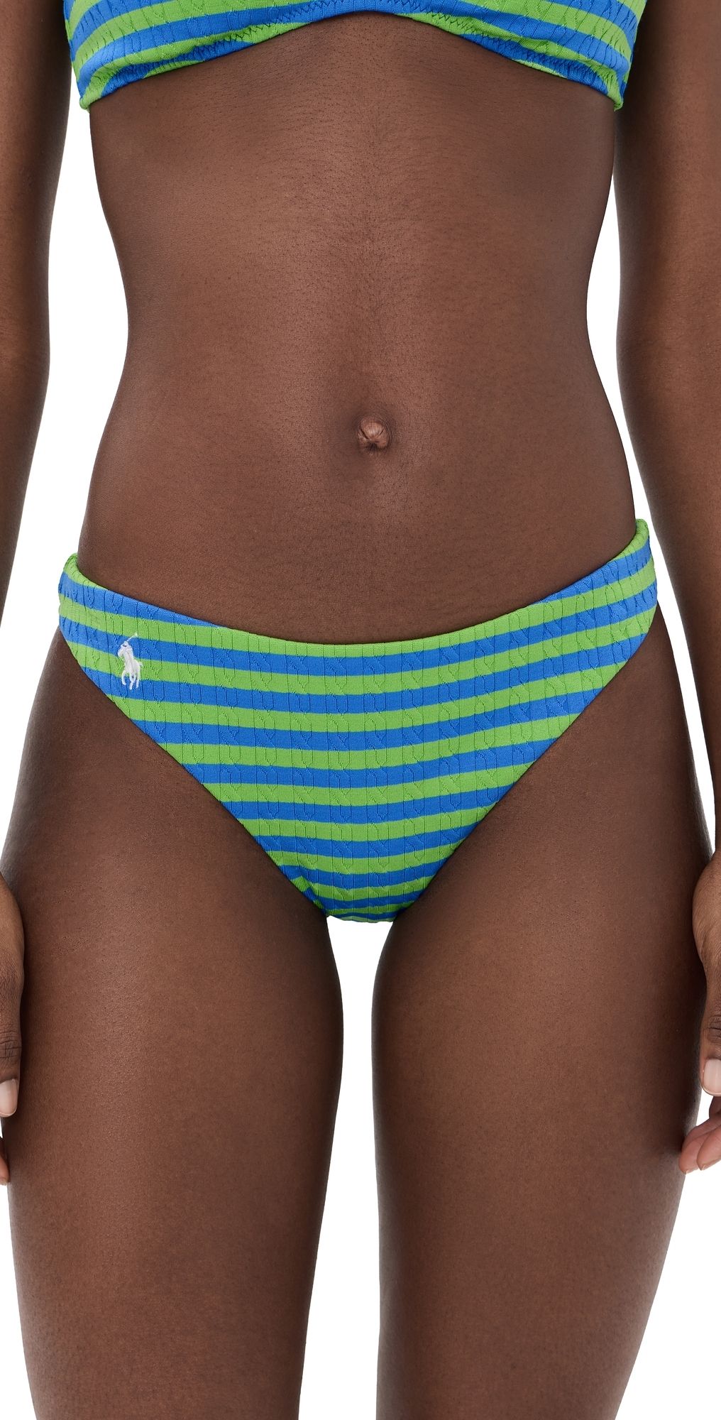 Polo Ralph Lauren Minimal Bikini Bottoms Colby Blue/Riviera Green XL