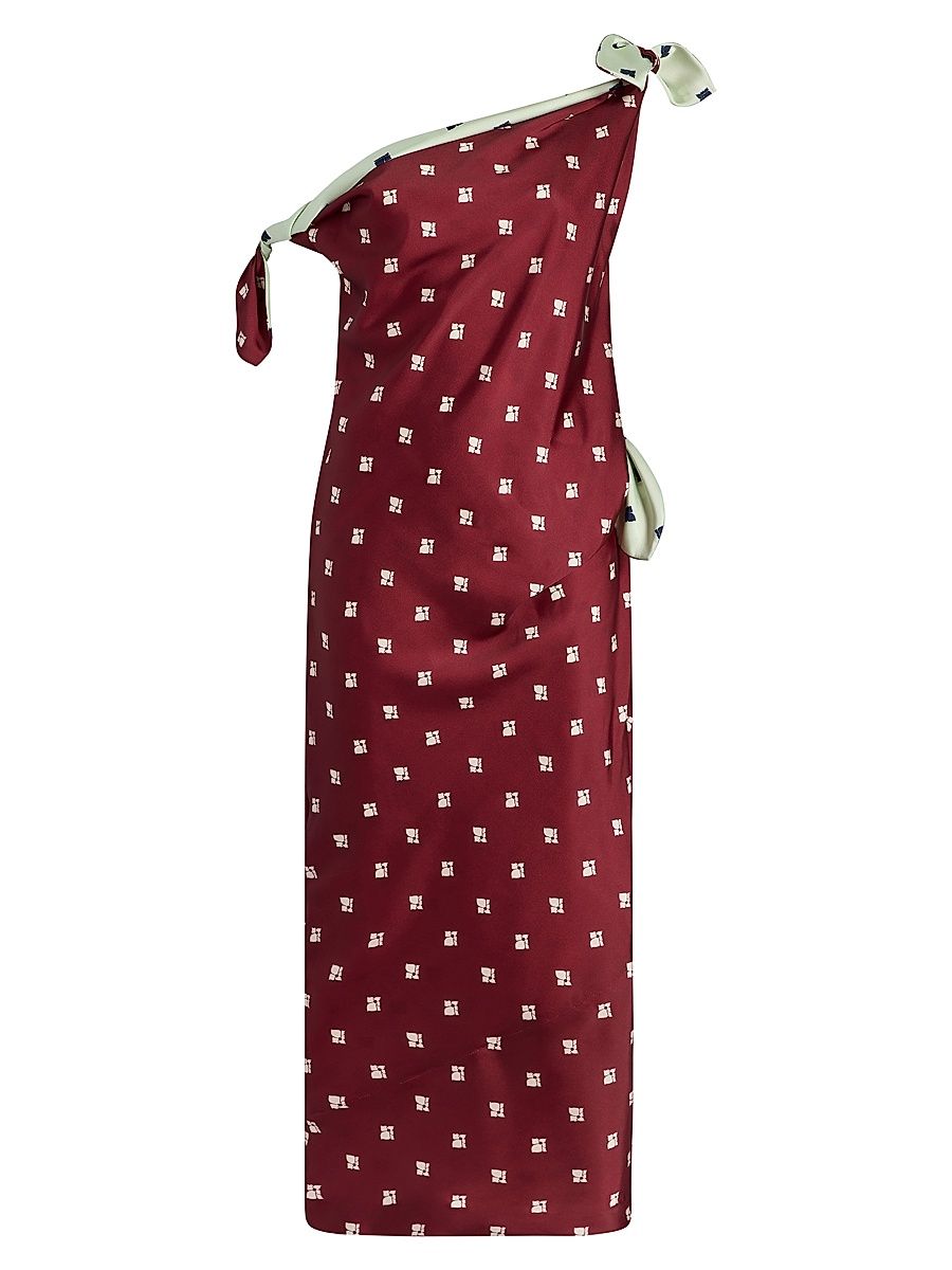 Women's Tabard Tie Dress - Rosso Levanto Ecru Floral - Size 12
