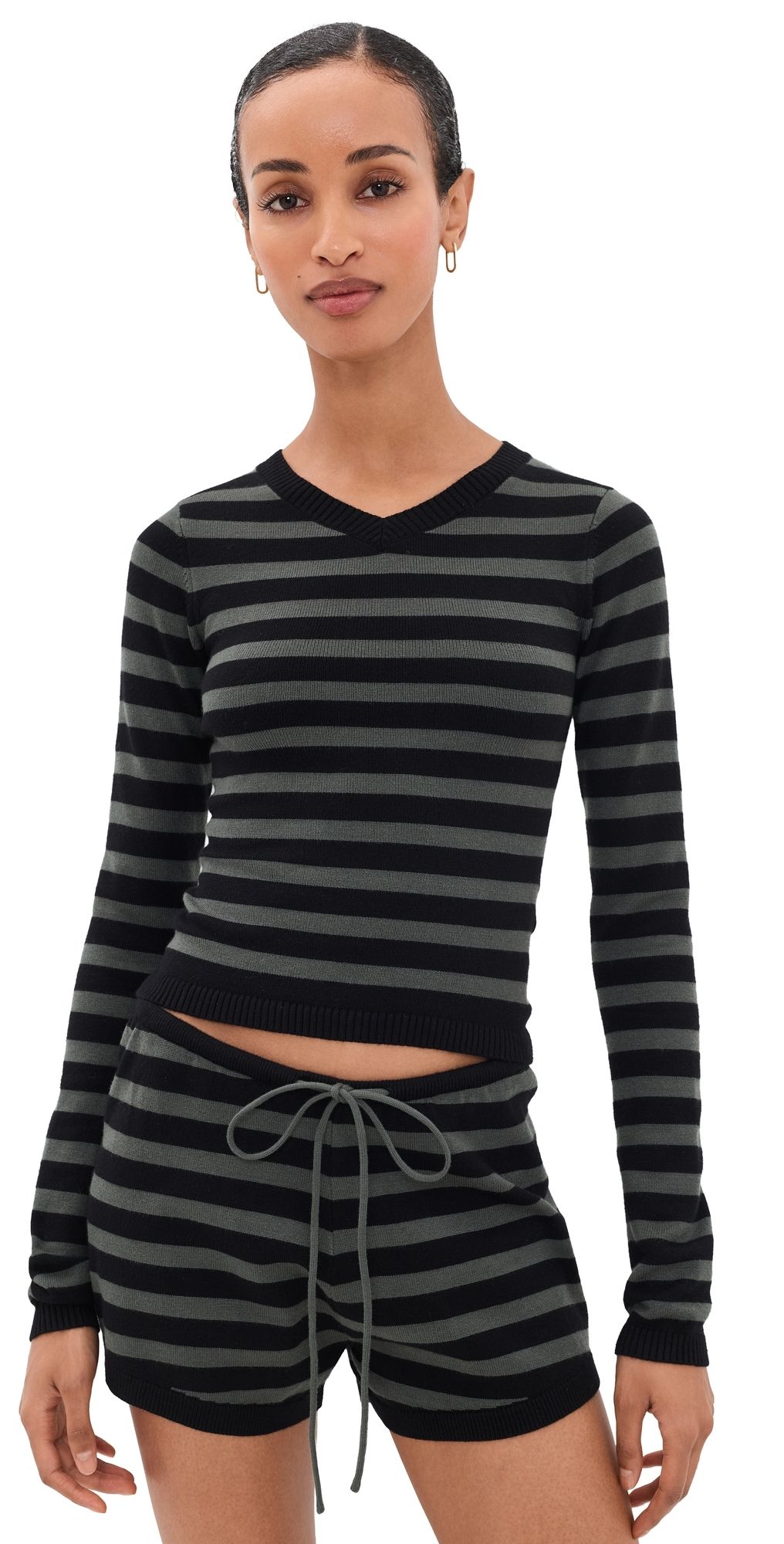 Lioness Barbie Stripe Top Forest Stripe XXS