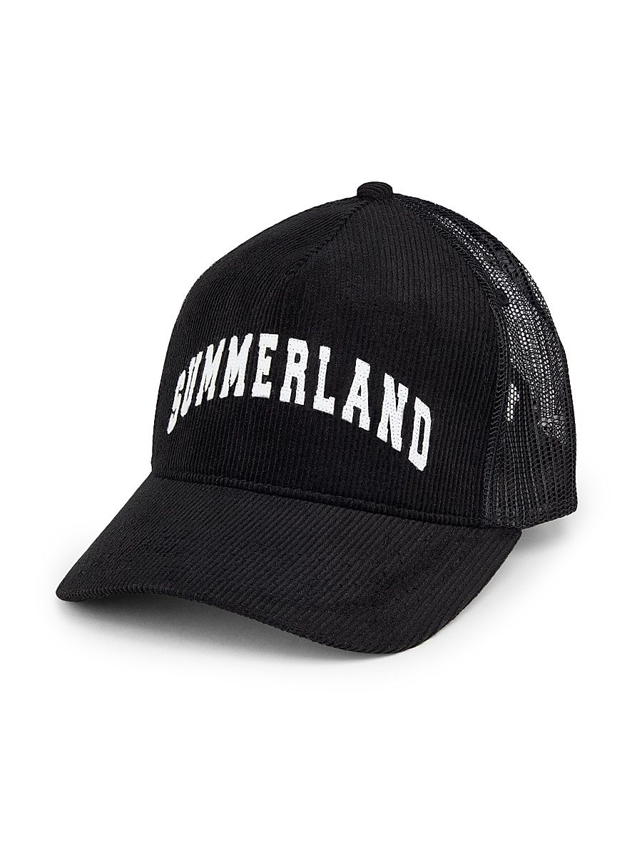 Men's Summerland Corduroy Trucker Hat - Black