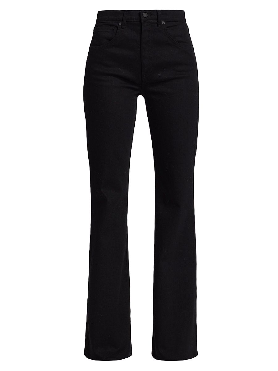 Women's Celia High-Waisted Boot-Cut Jeans - Distressed Black - Size 30