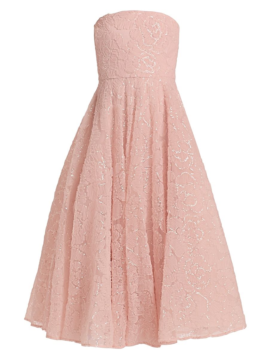 Women's Selina Strapless Cocktail Dress - Powder Blush - Size 16