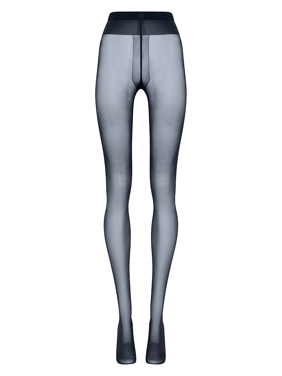 Women's Individual Control-Top Tights - Navy - Size Large