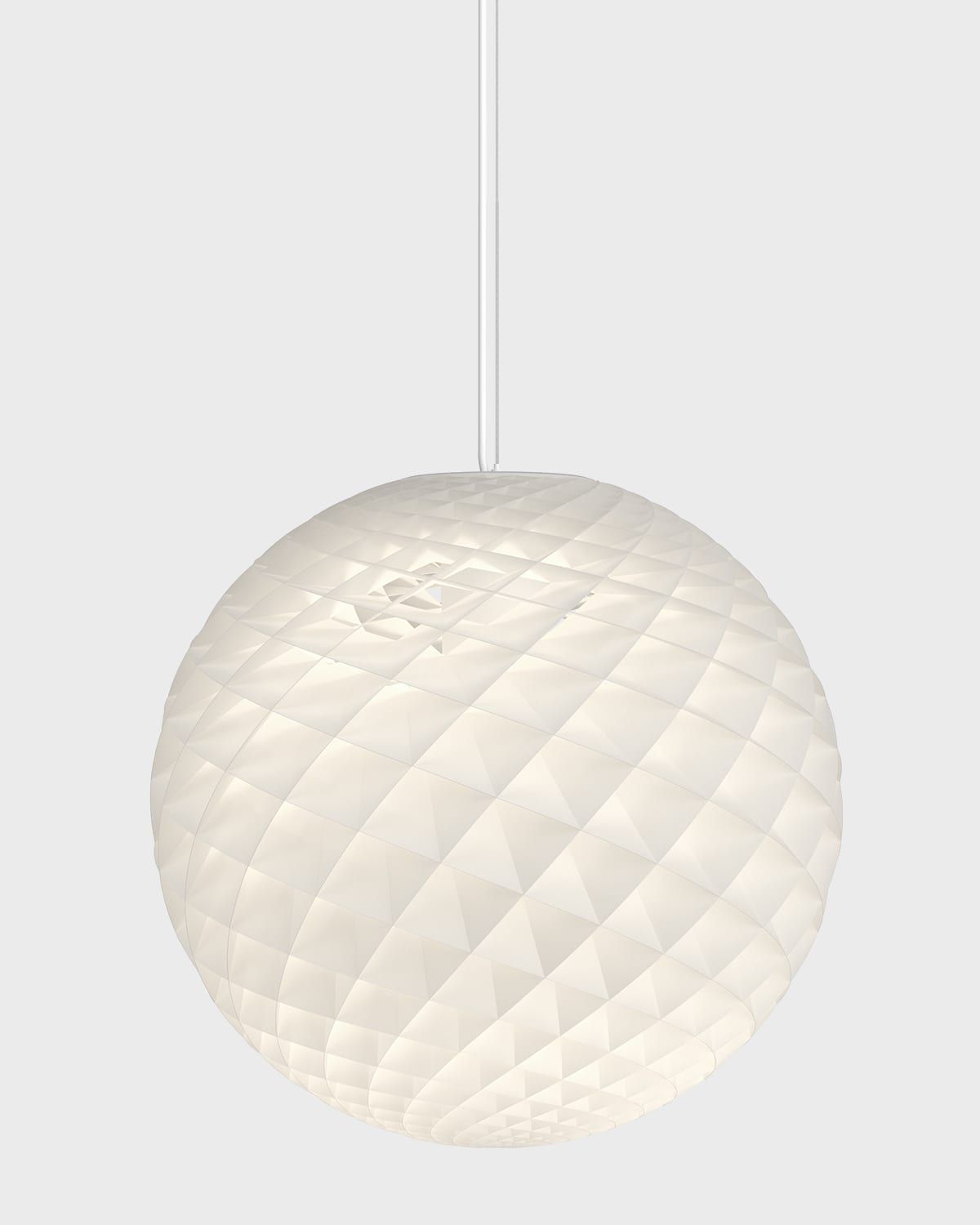 Patera White Pendant Light, 23"