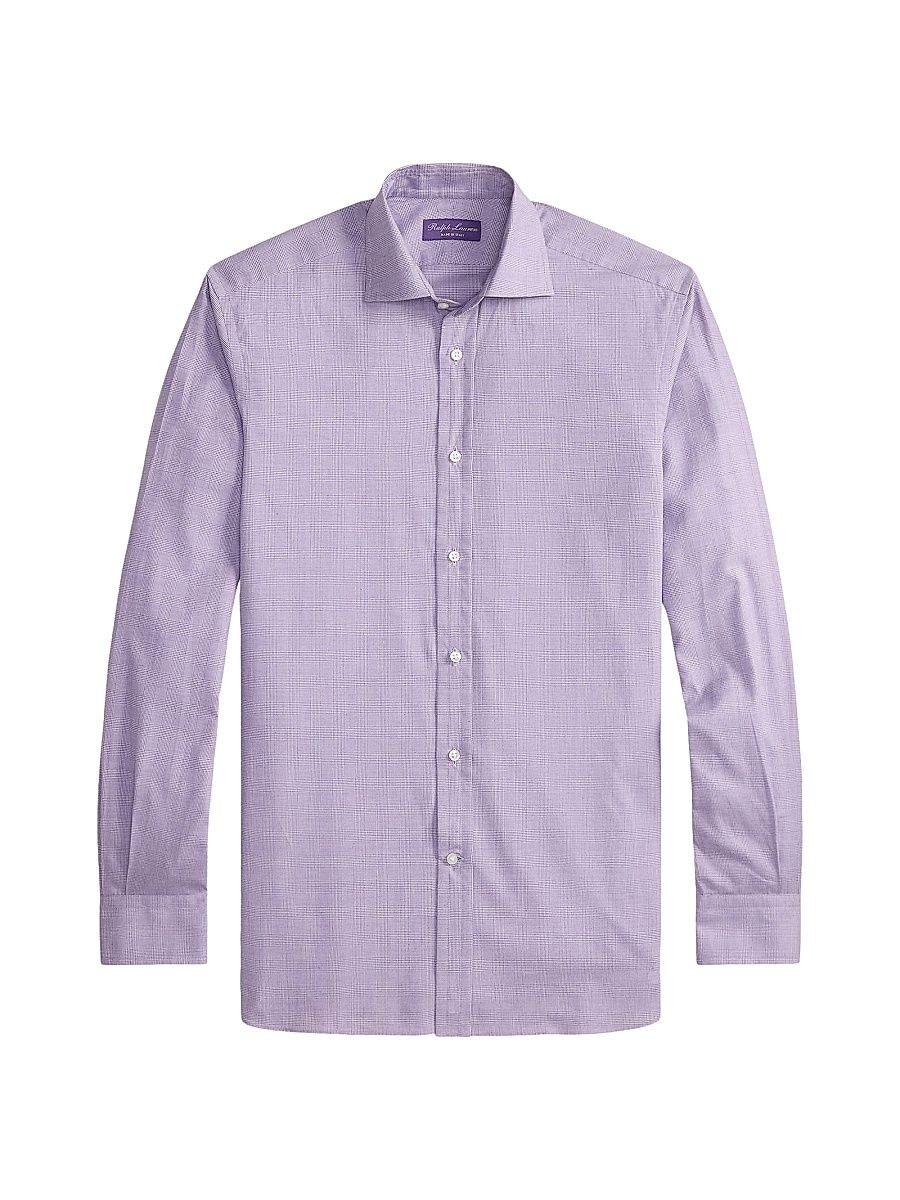 Men's Aston Cotton Shirt - Lavender - Size 18