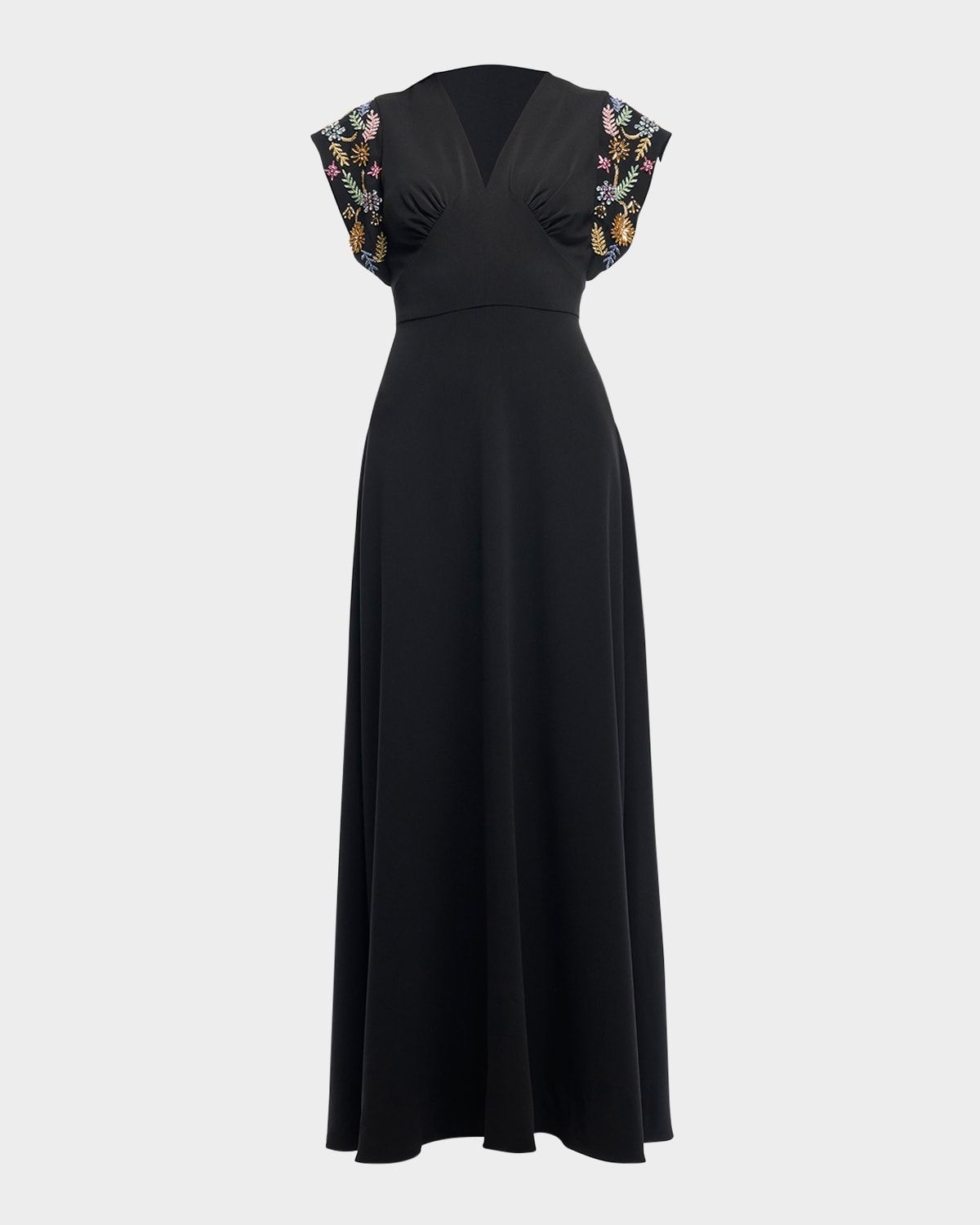 Matassa Floral Embellished Empire Gown