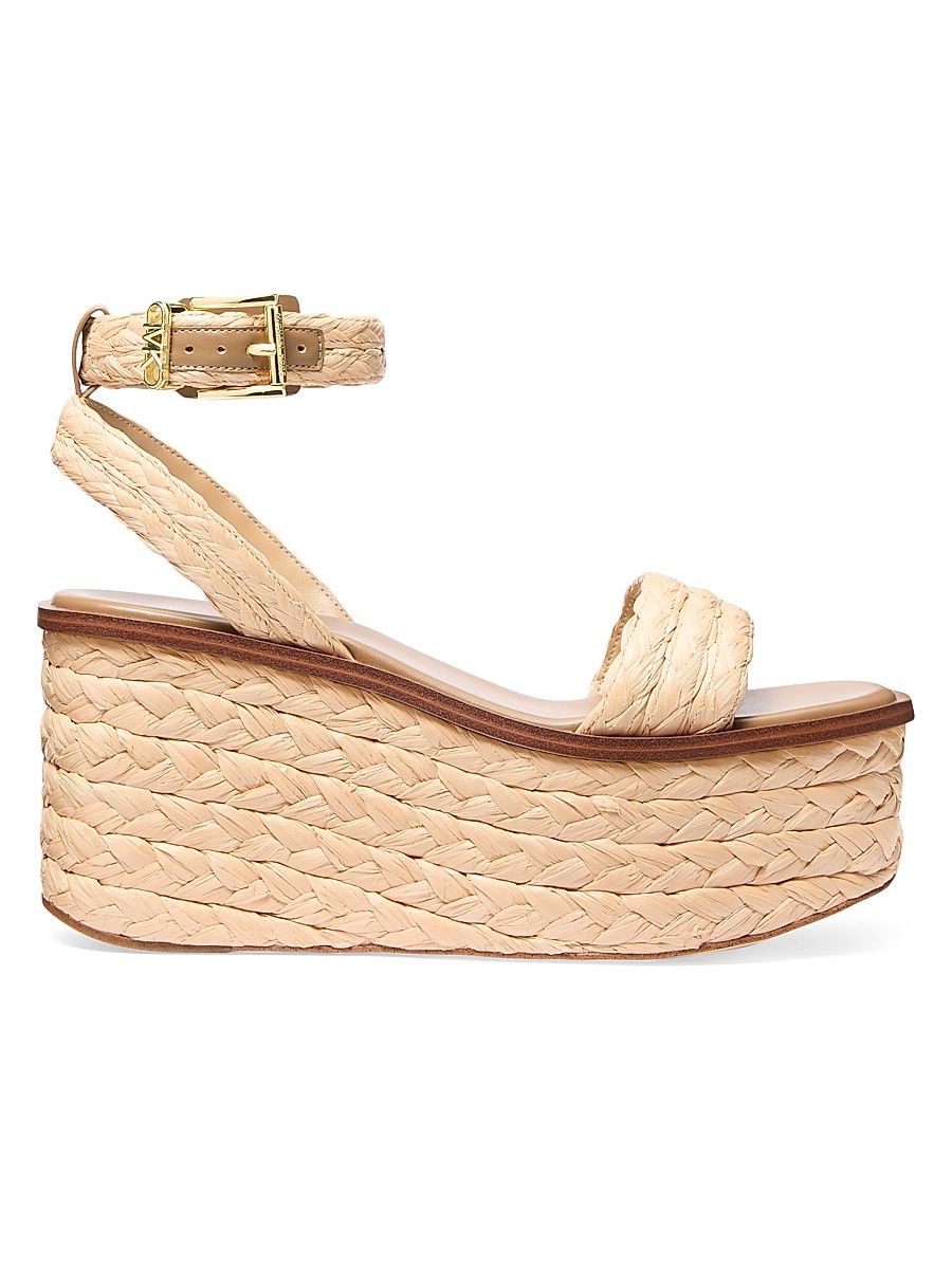 Women's Sandra 90MM Jute-Wrapped Flatform Sandals - Natural - Size 11