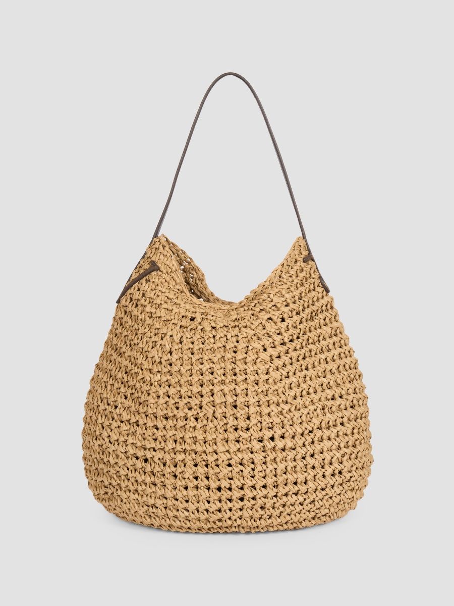 JW Anderson Men's Small Bulb Crochet Bag - Natural Brown