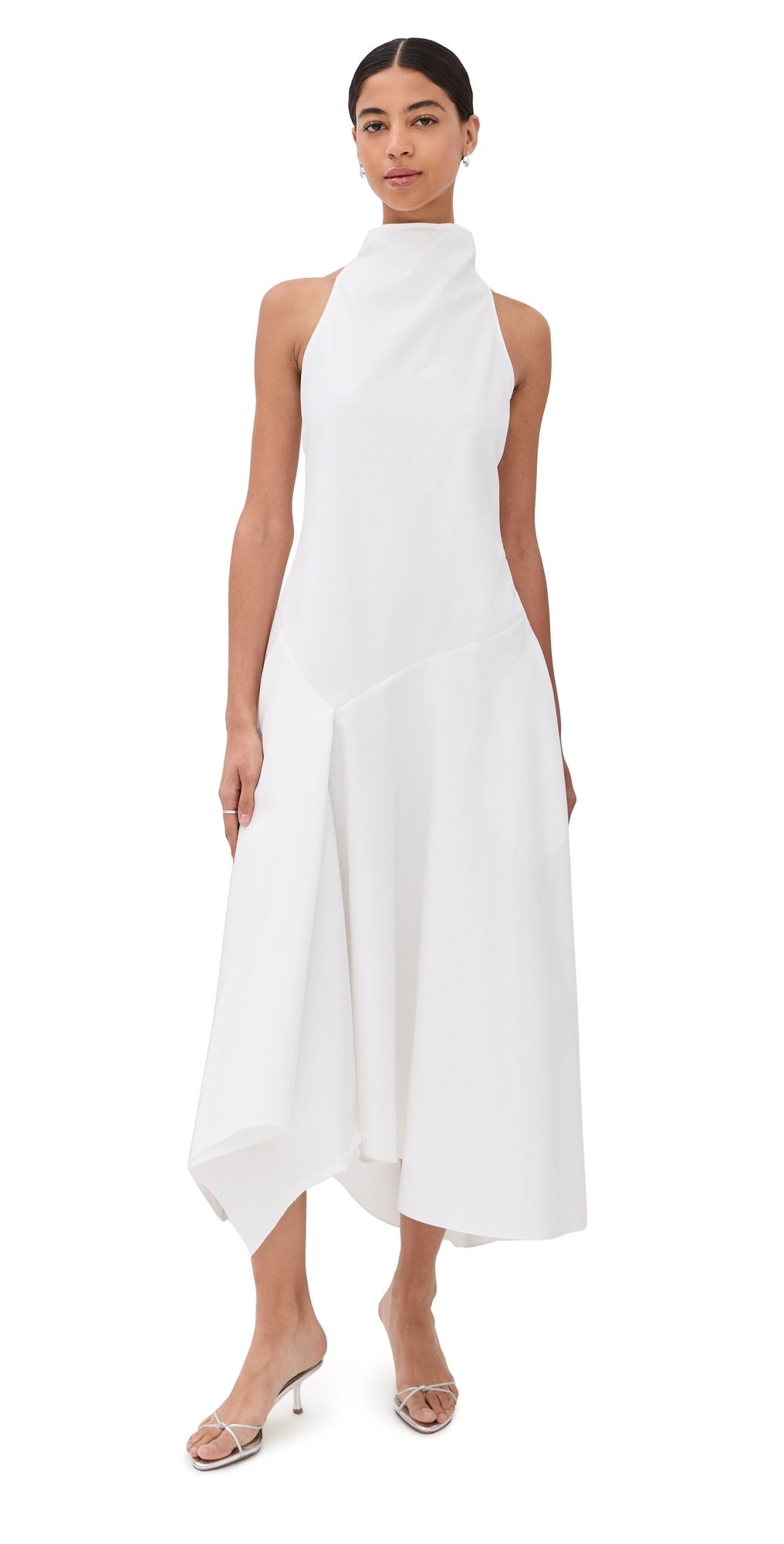 Rosie Assoulin Dropped & Dramatic Dress White 4