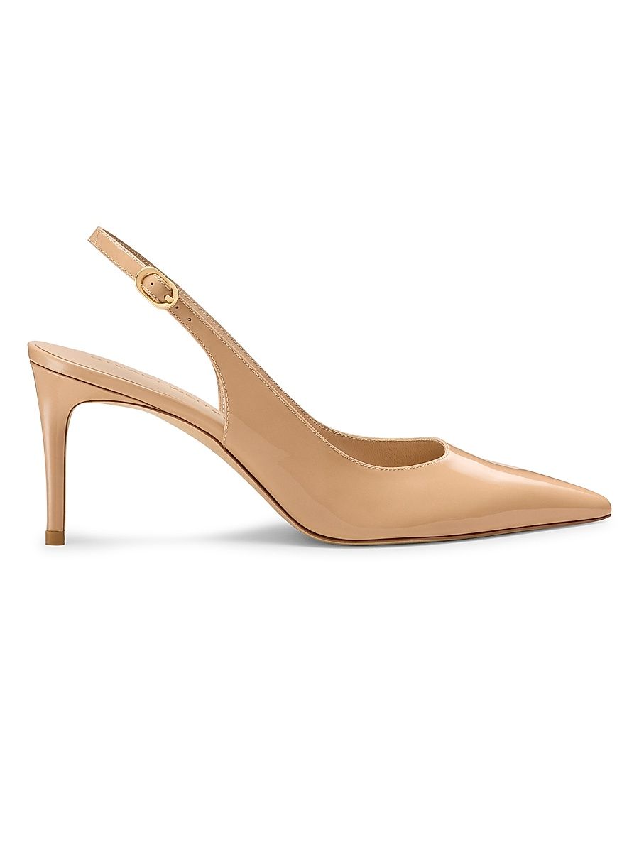 Women's Power 75MM Patent Leather Slingback Pumps - Adobe - Size 9.5