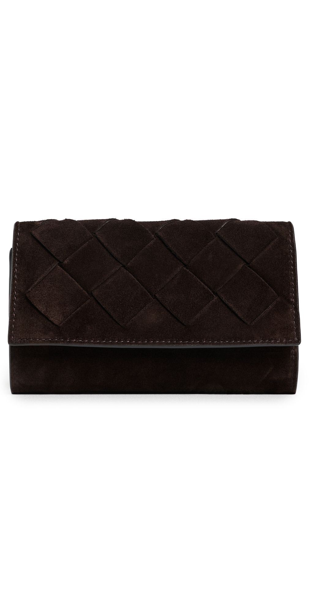 Madewell Convertible Suede Wallet Dark Carob One Size