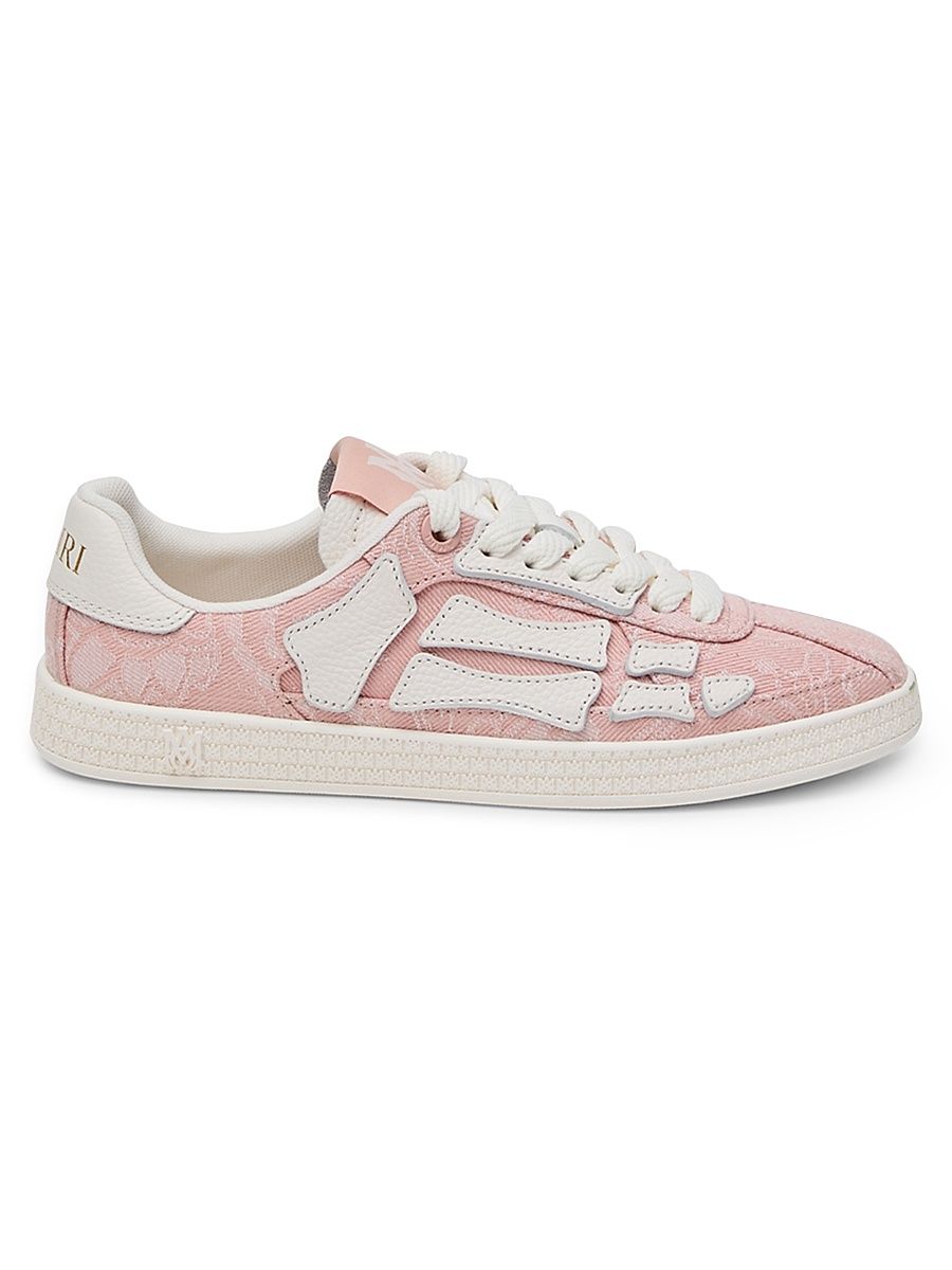 Women's Skel Bandana-Print Low-Top Sneakers - Pink - Size 7