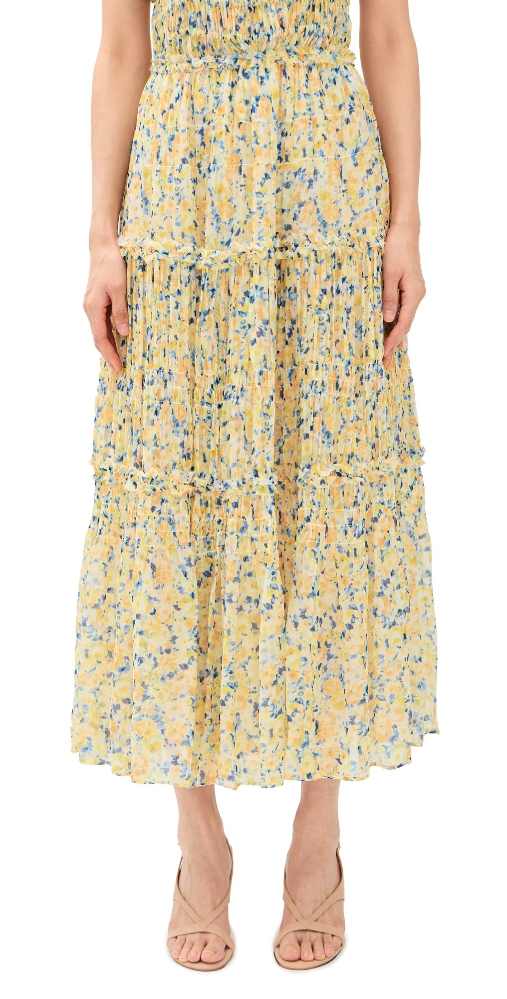 Ulla Johnson Virginie Silk Skirt Daffodil 8
