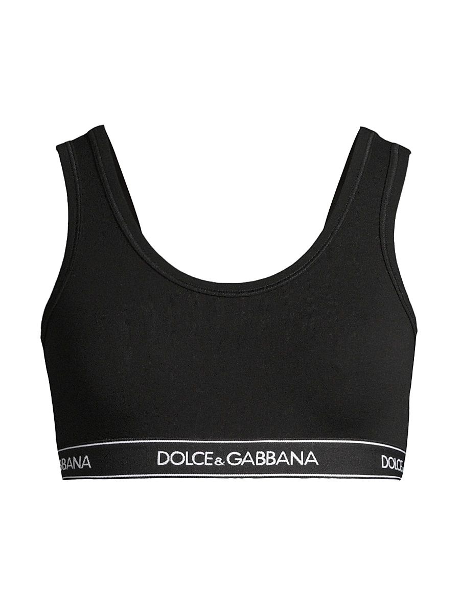 Women's Logo Band Sports Bra - Black - Size Small