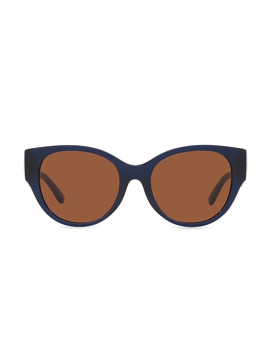 Women's 54MM Cat-Eye Sunglasses - Navy