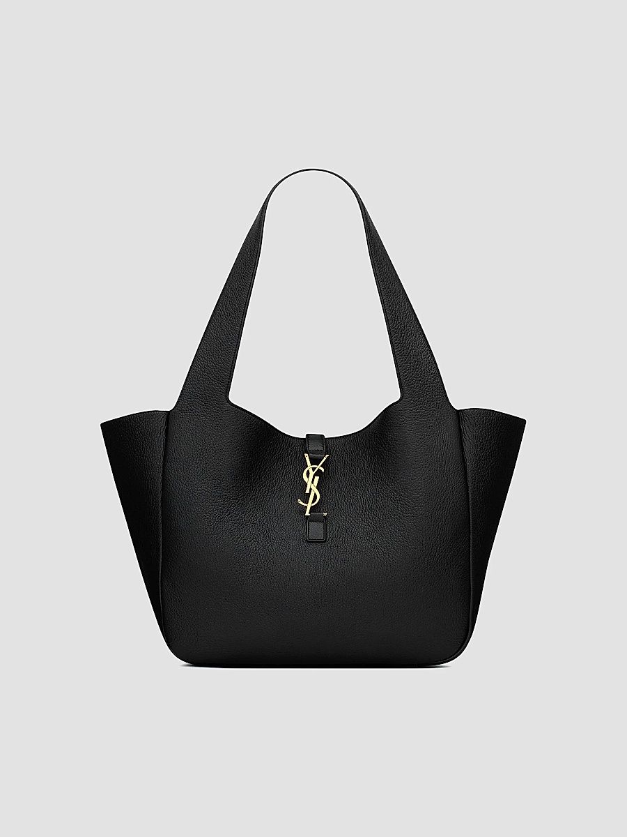 Saint Laurent Women's Le 5 a 7 Bea Tote Bag in Grained Leather - Black