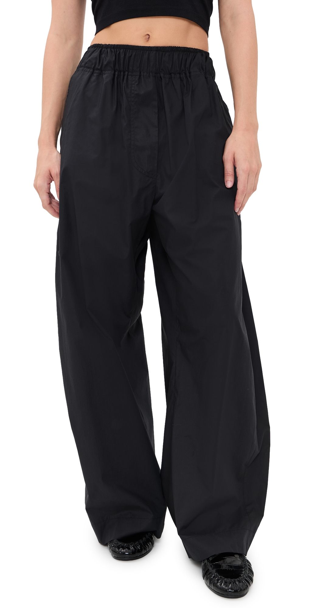 The Latest Dora Petite Popeline Trousers Black 36