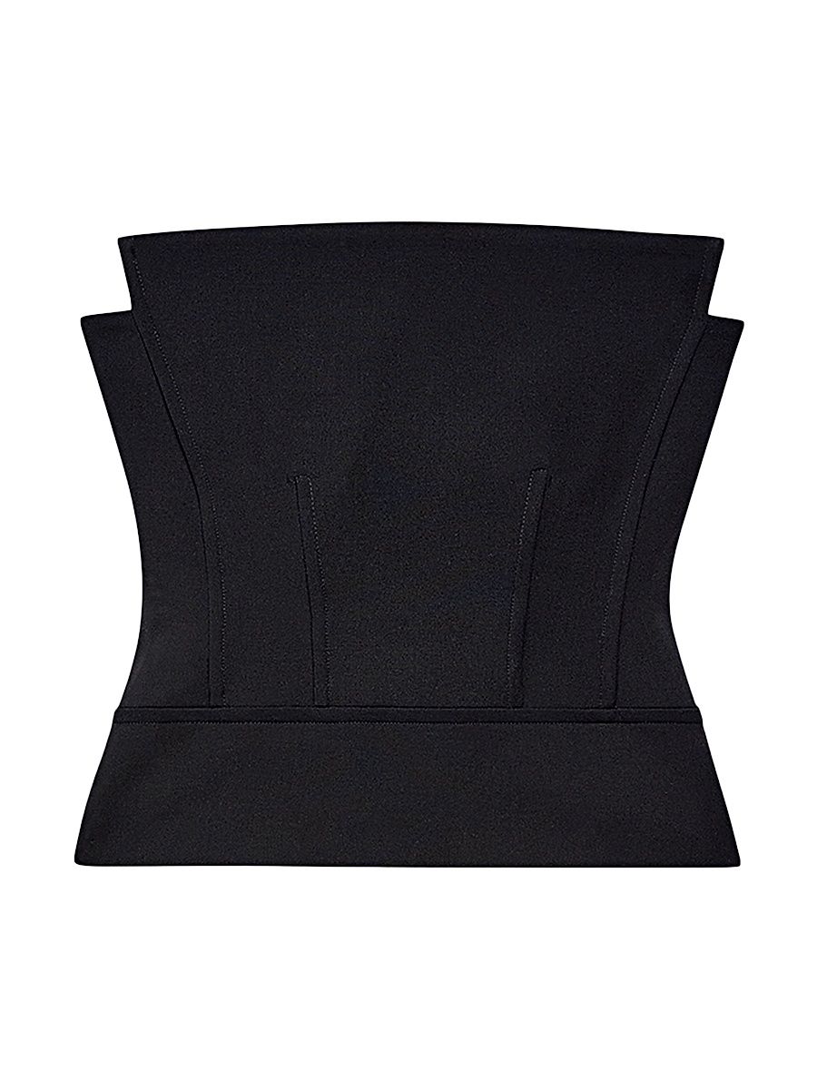 Women's Architectural Wool Bustier - Black - Size 0