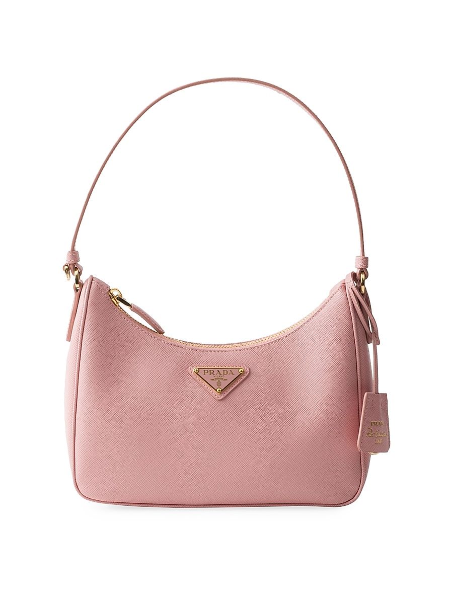 Women's Re-Edition 2005 Saffiano Leather Mini Shoulder Bag - Pink