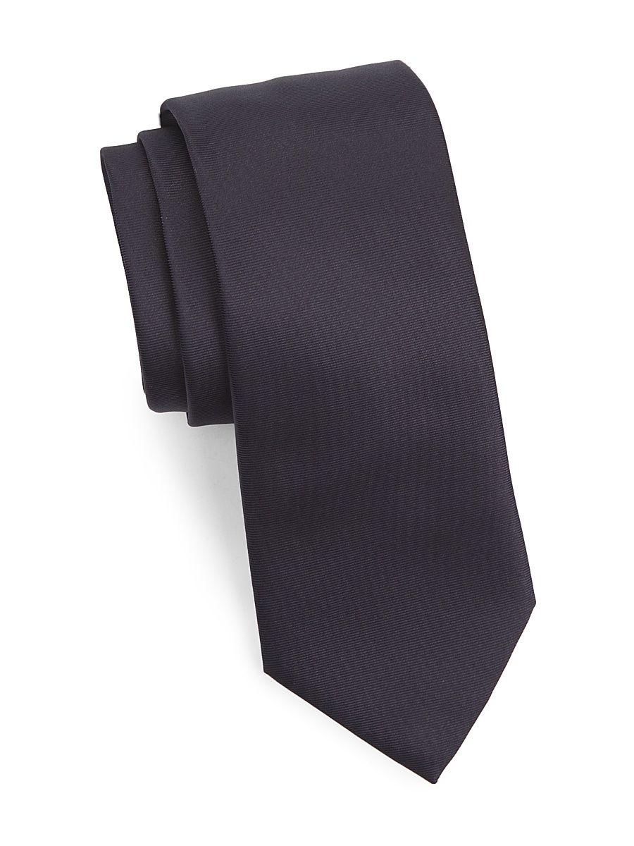 Men's Formal Silk Satin Tie - Navy