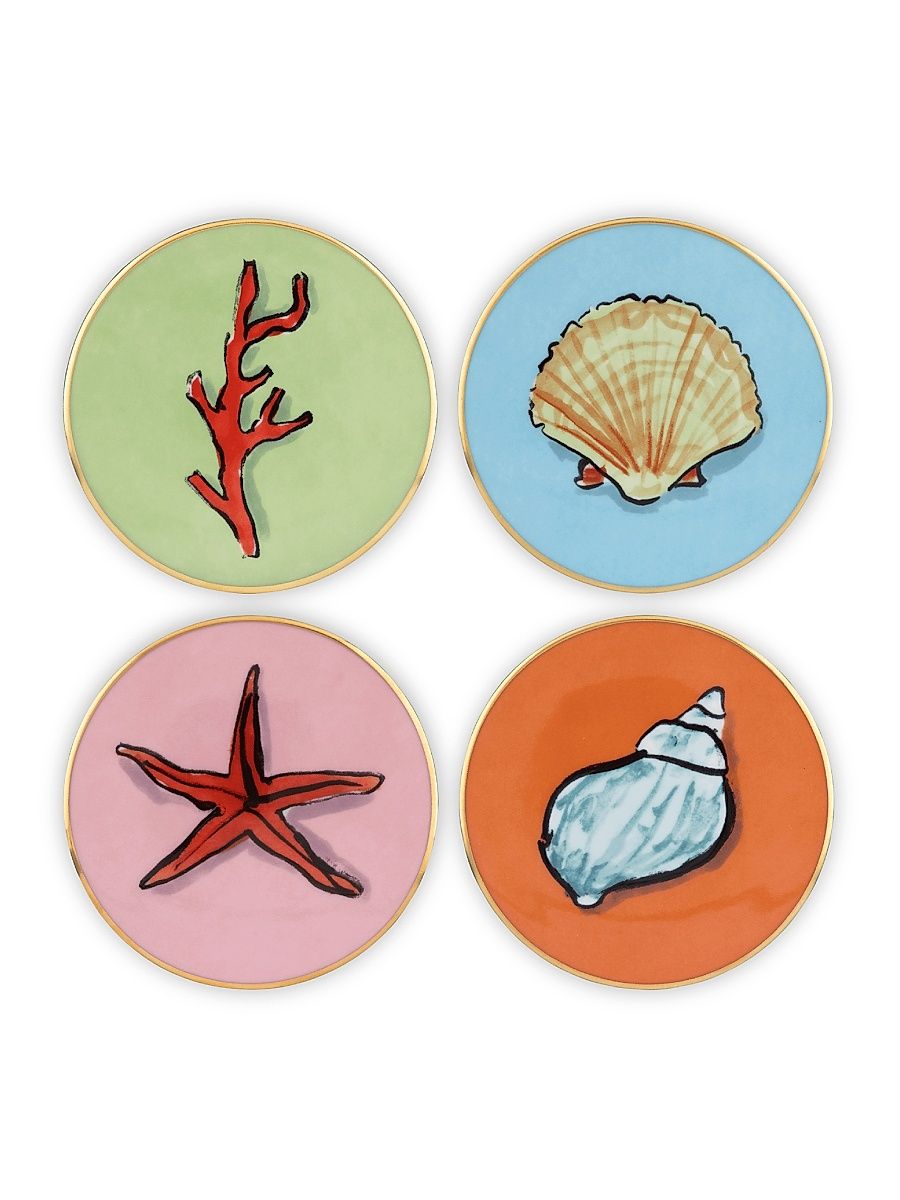 Il Viaggio di Nettuno 4-Piece Coaster Set