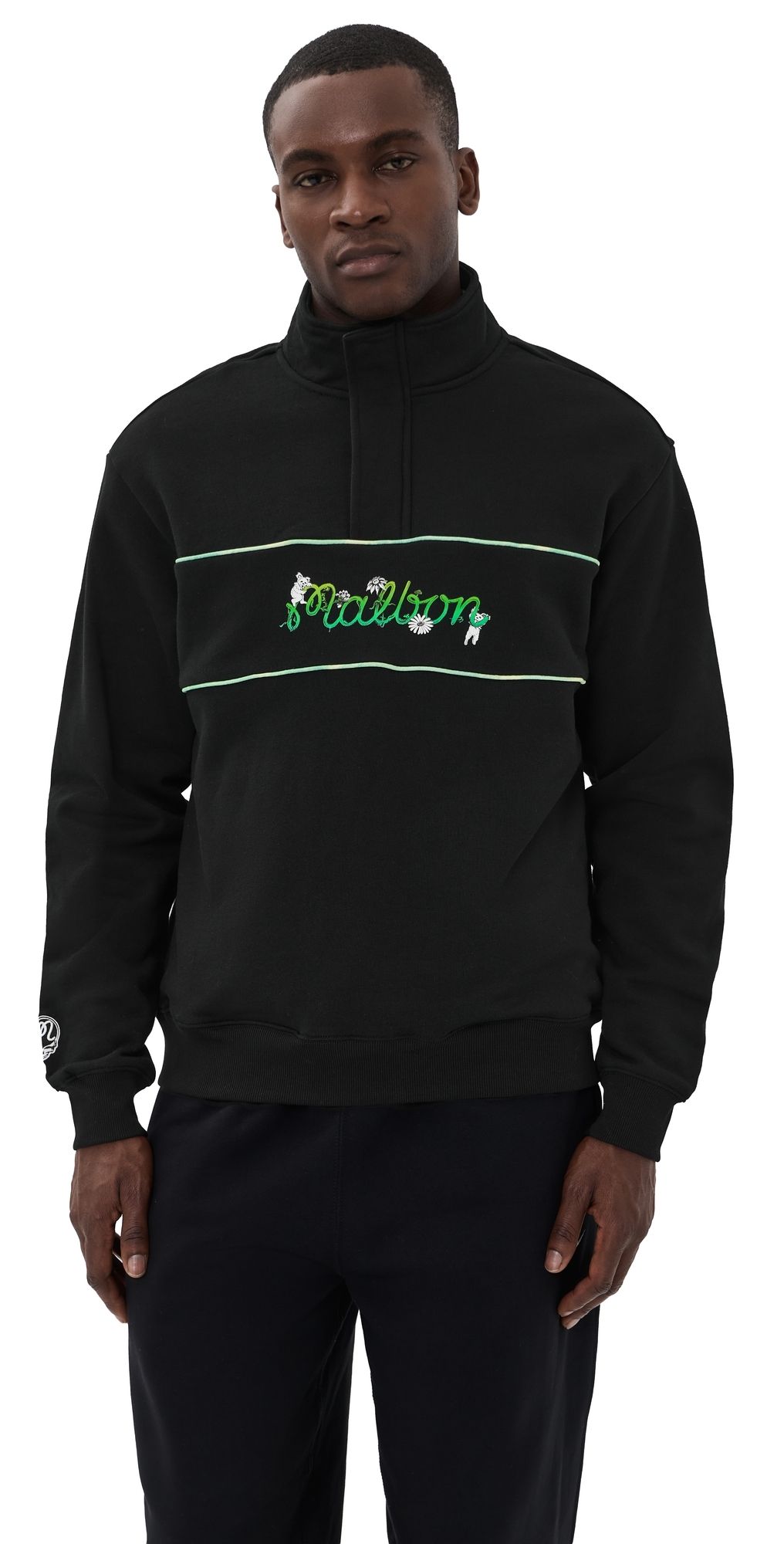 Malbon Golf Malbon x Grateful Dead Collegiate Sweatshirt Black XXL