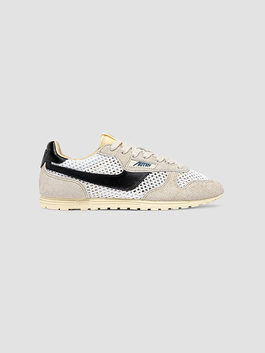 Women's Windspin Logo Low-Top Sneakers - White Black - Size 11
