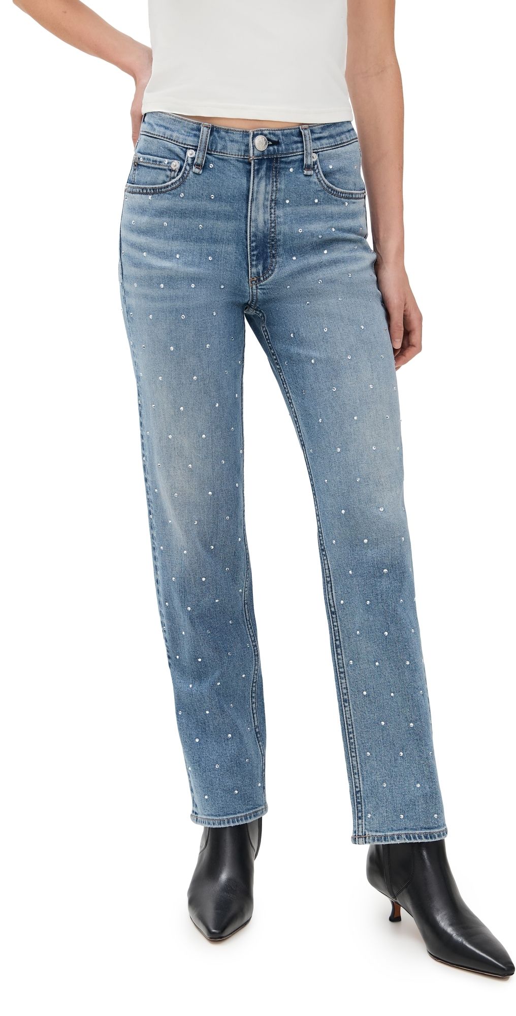 rag & bone Harlow Ankle Straight Jeans Orianjewel 28