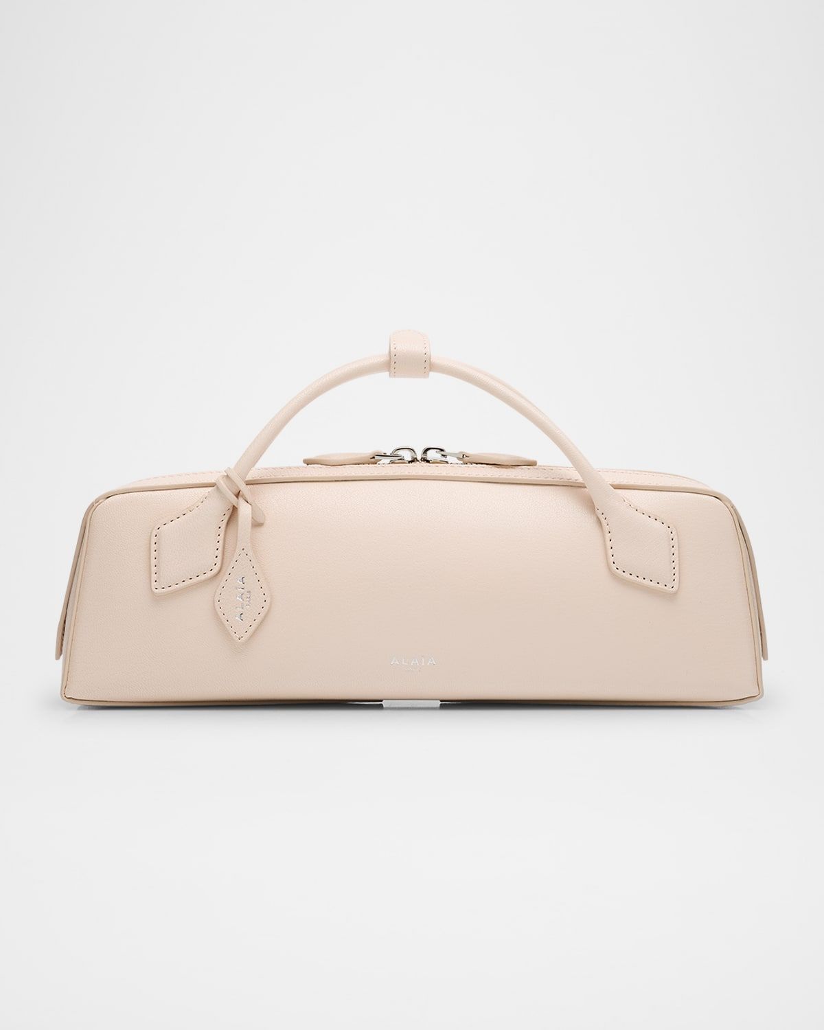 Le Teckel Top-Handle Bag in Grained Leather
