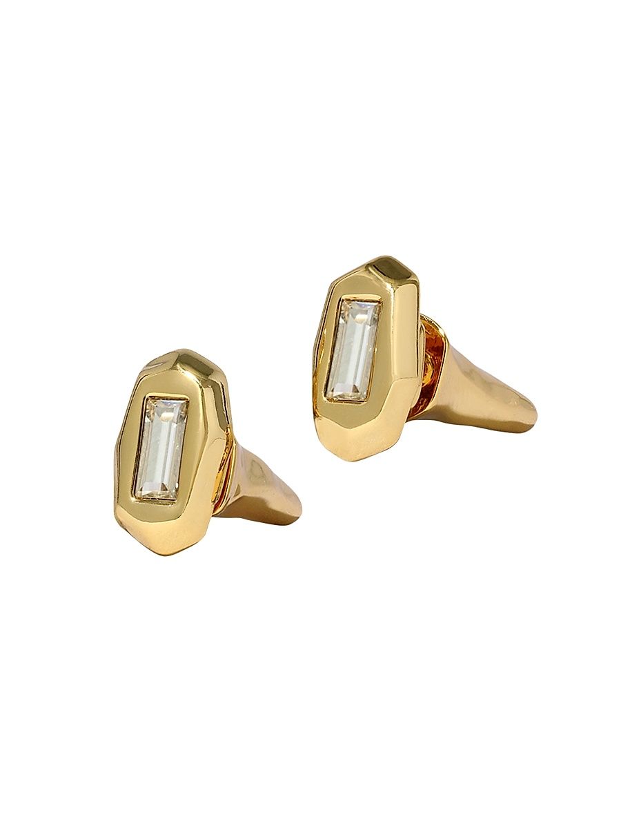 Women's Molten 14K-Gold-Plated & Glass Crystal Stud Earrings - Gold