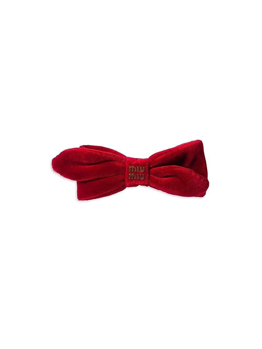 Women's Velvet Hair Clip - Red