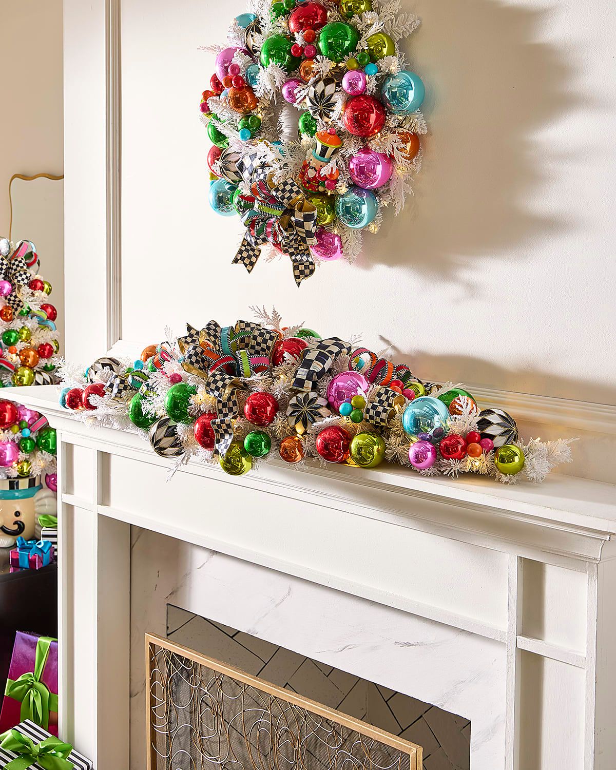 55" Confetti Christmas Mantle Garland